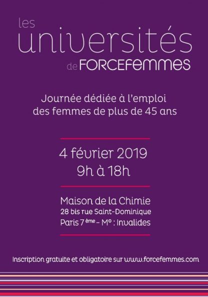 Les Universités de Force Femmes 2019