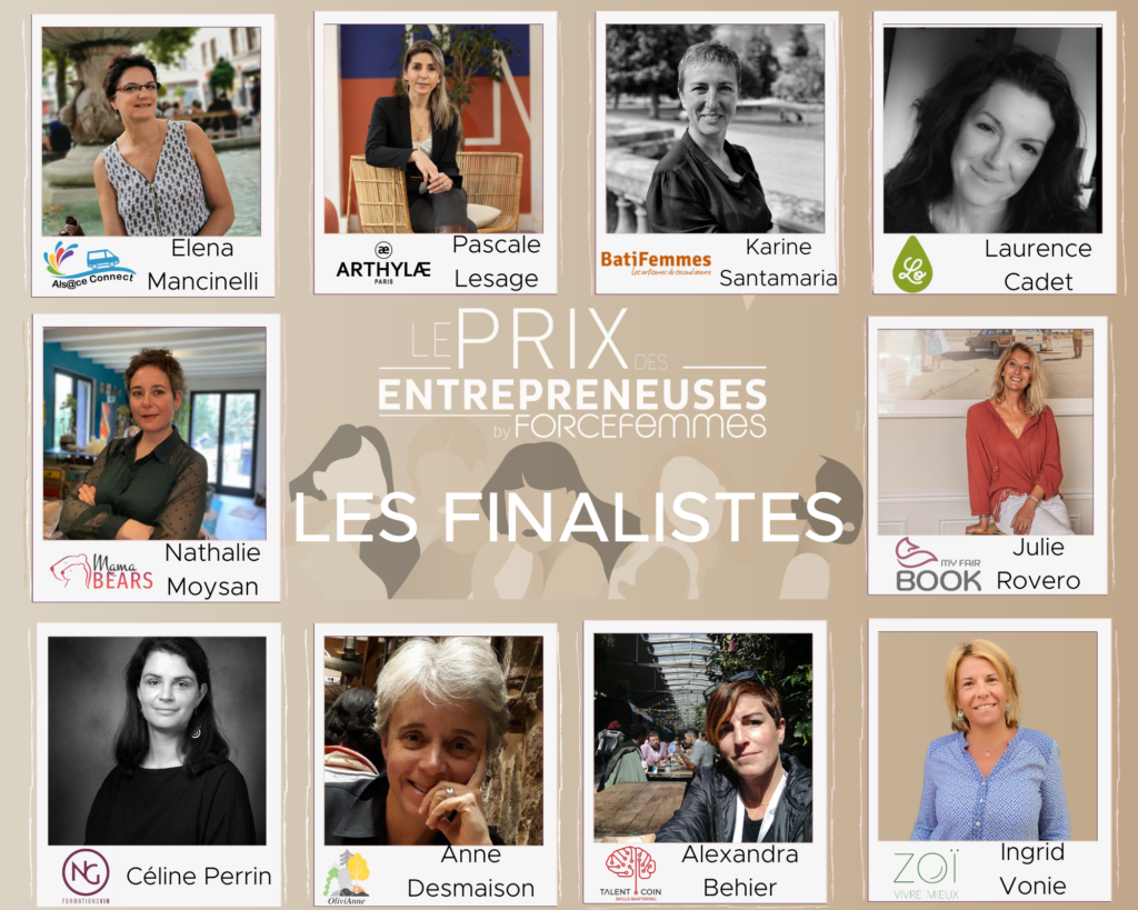 Les finalistes du prix des entrepreneuses 2023